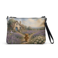 Cottage Path Teddy Town crossbody bag by Jamie Lawrence, front