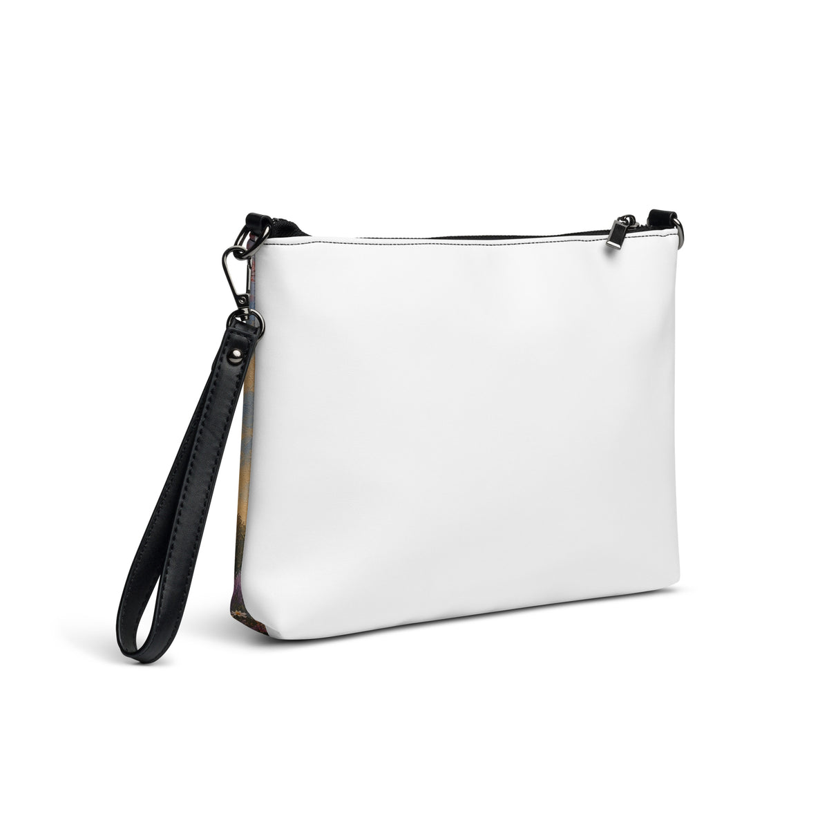 Blossom Treehouse Teddy Town crossbody bag by Jamie Lawrence, back angle