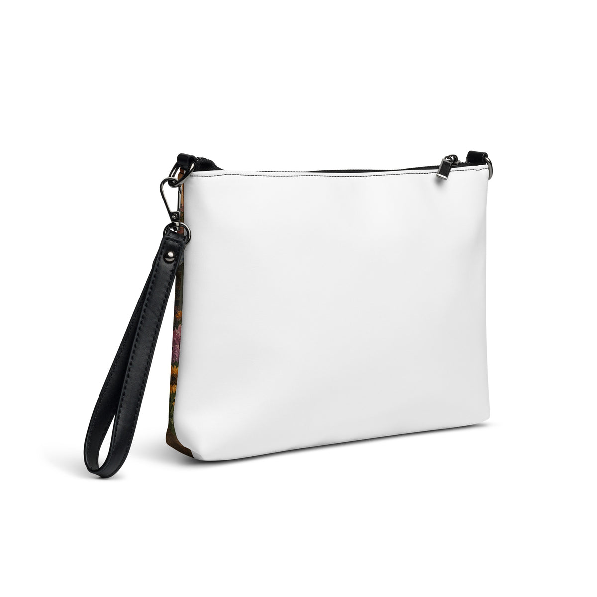 Flower Market Teddy Town crossbody bag by Jamie Lawrence, back angle