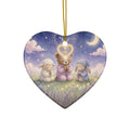 Heart Faith Teddy Heart Ornament by Jamie Lawrence