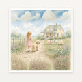 Signed 18x18 art print, plain front view