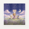 Signed 18x18 art print, plain front view