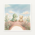 Signed 18x18 art print, plain front view