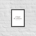 a hope & a future. Framed Print by Jamie Lawrence, I Am Royal Christian collection, view 2