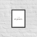 I AM at peace. Framed Print by Jamie Lawrence, I Am Royal Christian collection, view 2