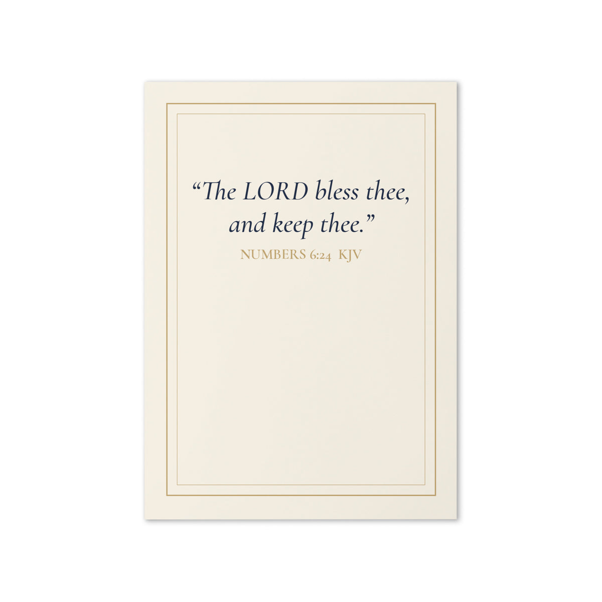 The LORD Bless Thee Card, Numbers 6:24 by Jamie Lawrence, view 3