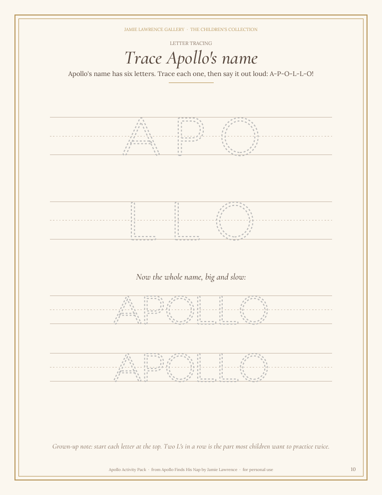 Apollo Activity Pack (Printable Download)