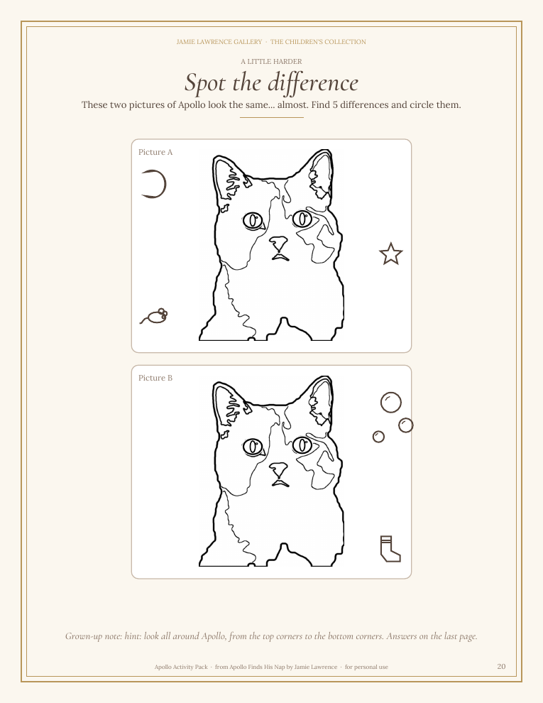 Apollo Activity Pack (Printable Download)