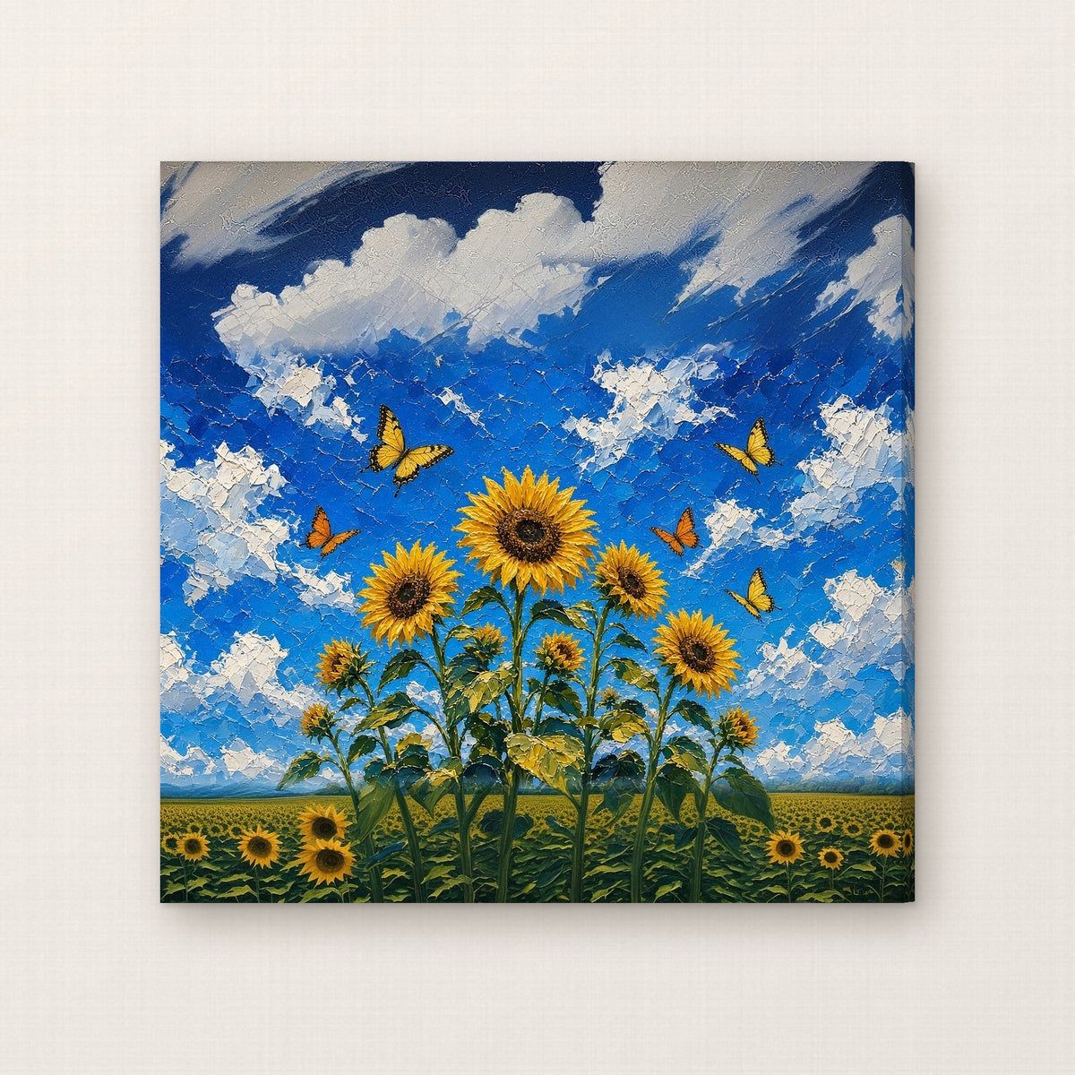 Sunflower Sky - Flower Fields gallery canvas by Jamie Lawrence